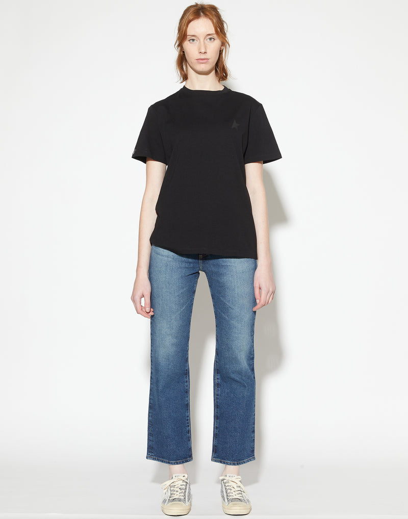 Black Cotton Black Star T-Shirt