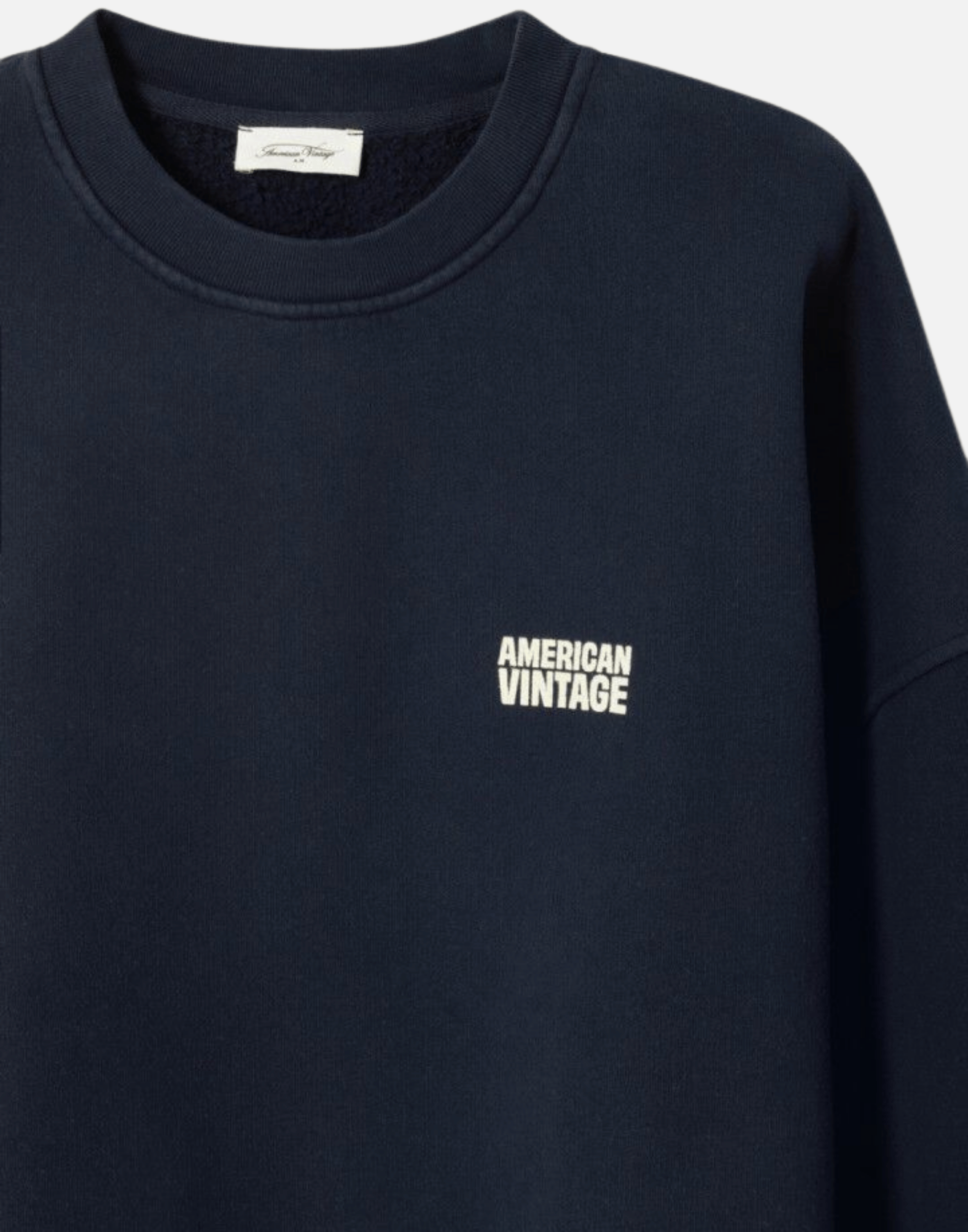 Vintage Navy Cotton Plizzy Sweater