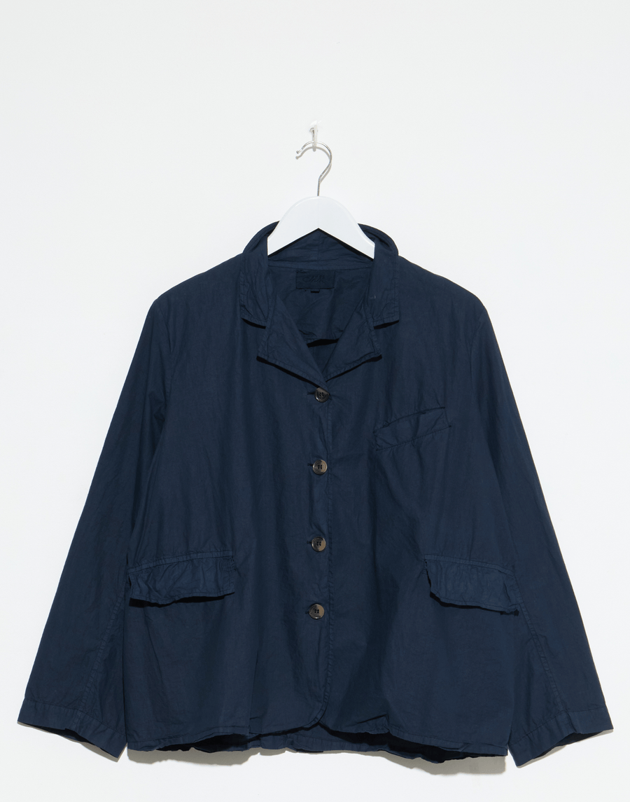 Navy Cotton Dominique Blazer