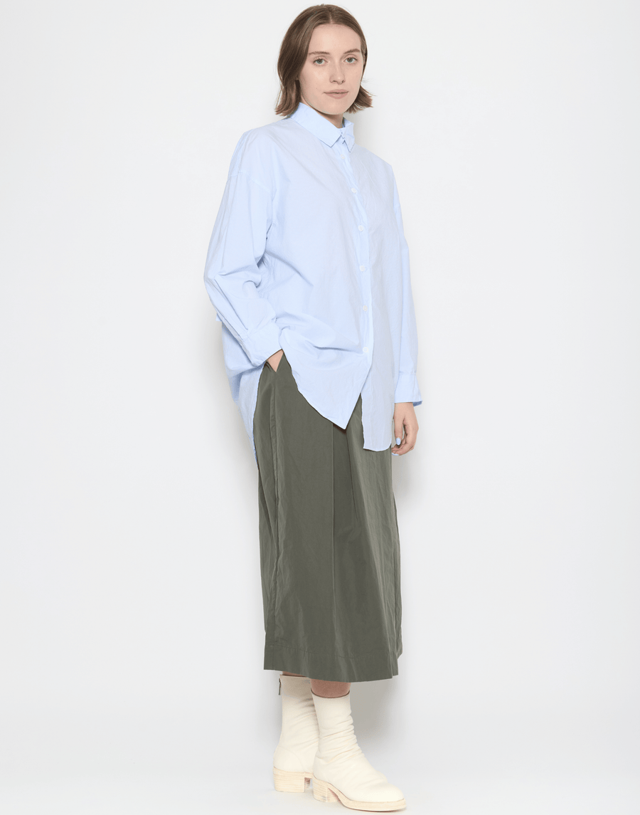 Blue Micro Check Cotton June Shirt