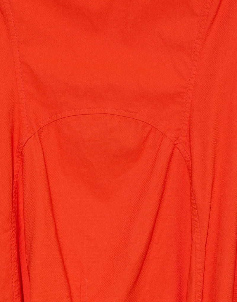 Mandarin Cotton Blend Stretch Dress