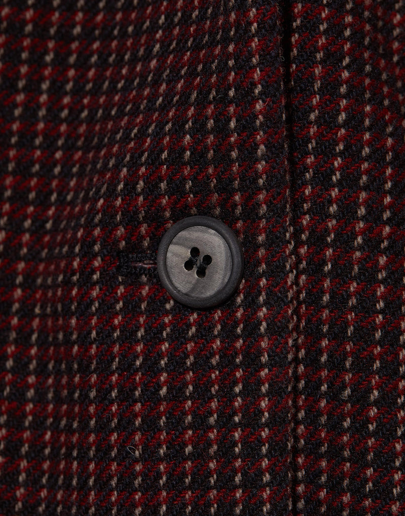 Red Check Wool Tyrol Jacket