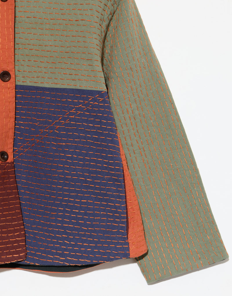 Quilted Patchwork Cotton Jacket