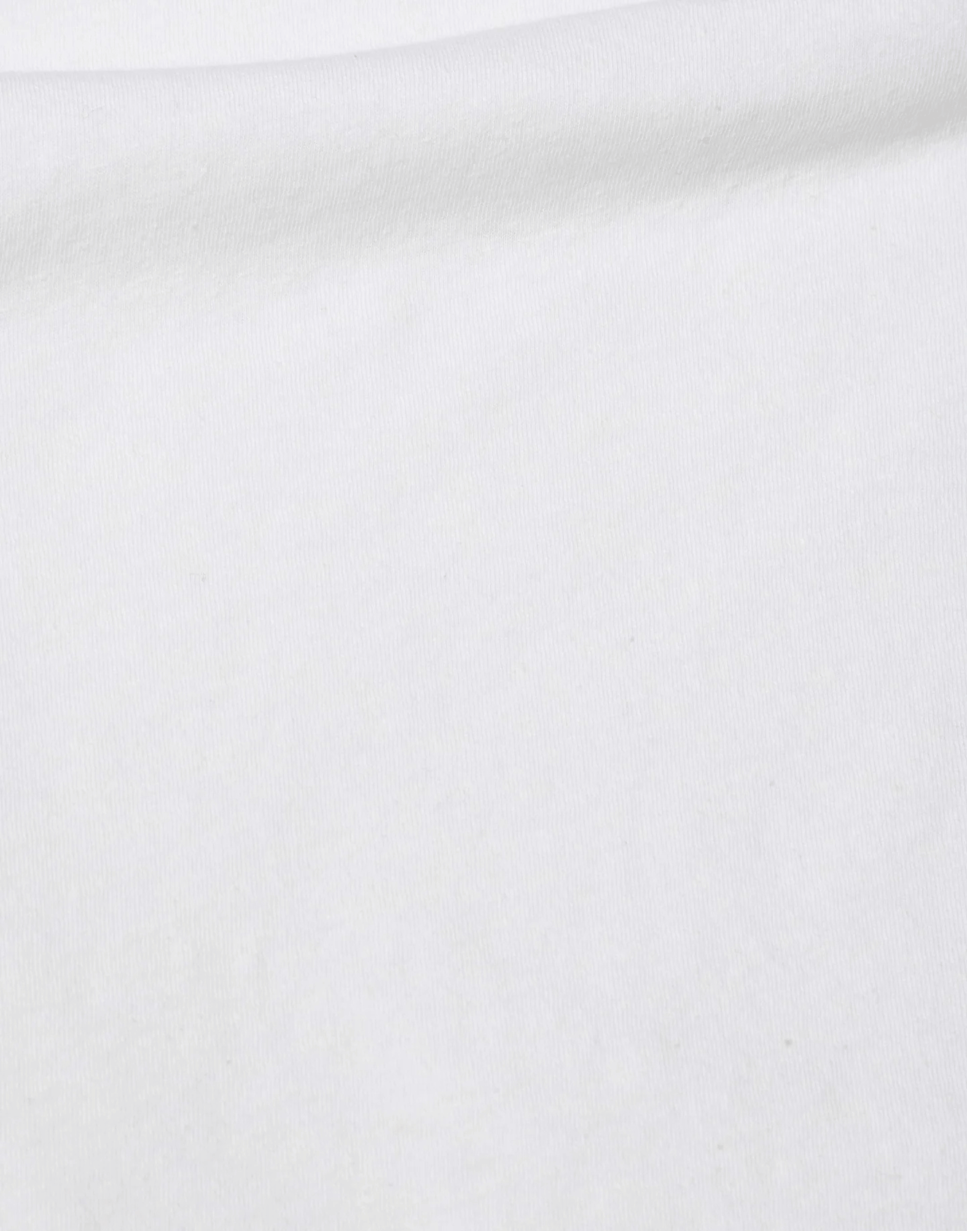 White Cotton & Linen Simple T-Shirt