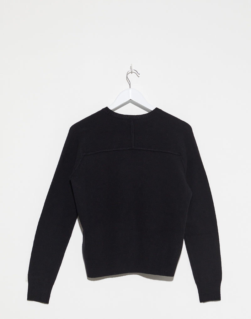 Black Wool & Yak Unisex Pullover