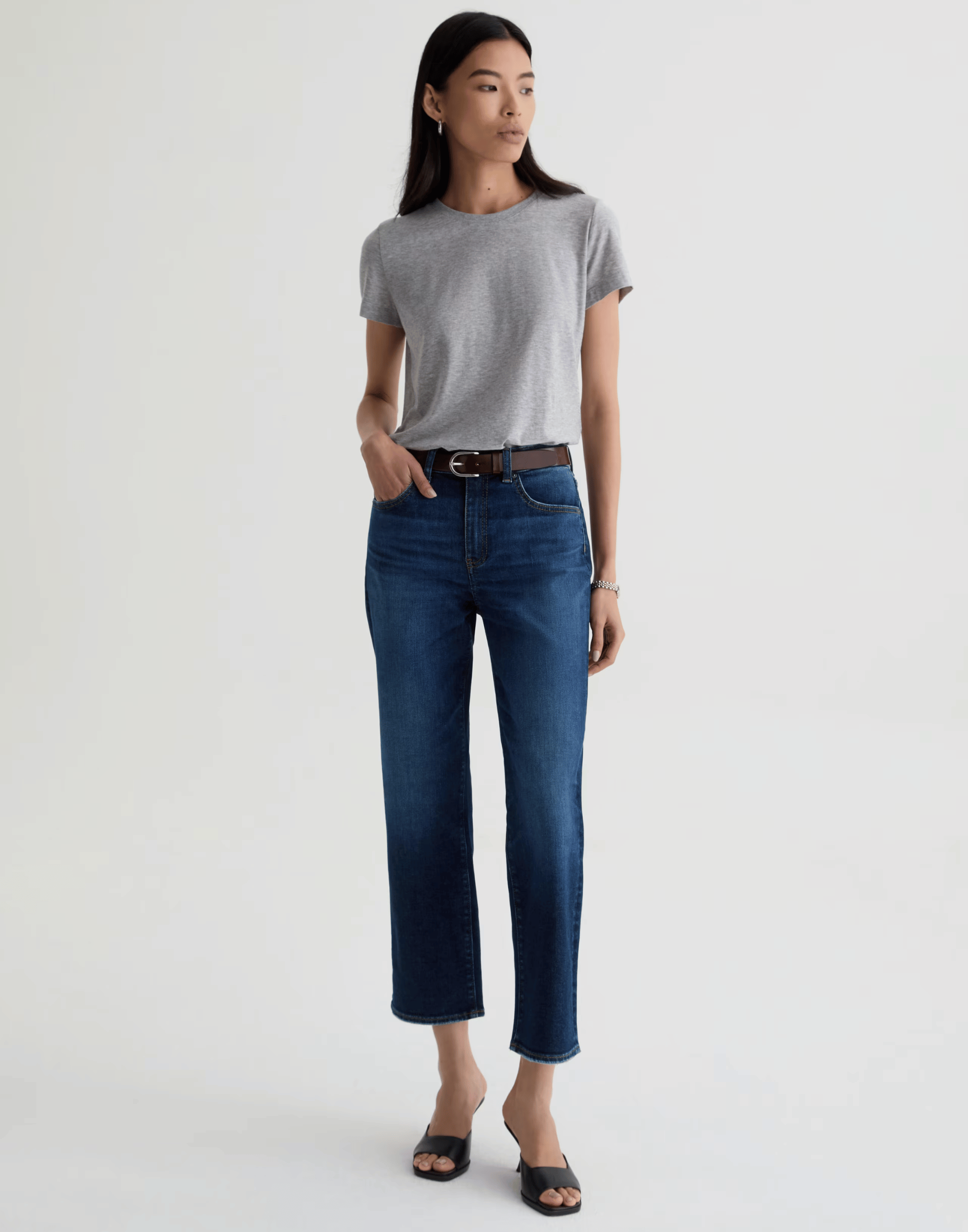 Outspoken Mid-Rise Brinley Crop Jeans