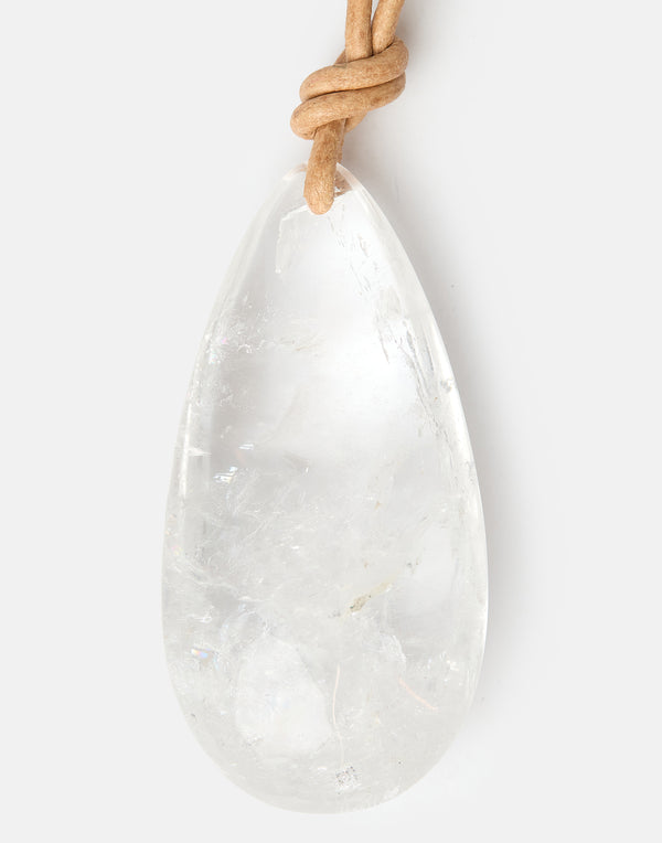 Rock Crystal Pendant Necklace