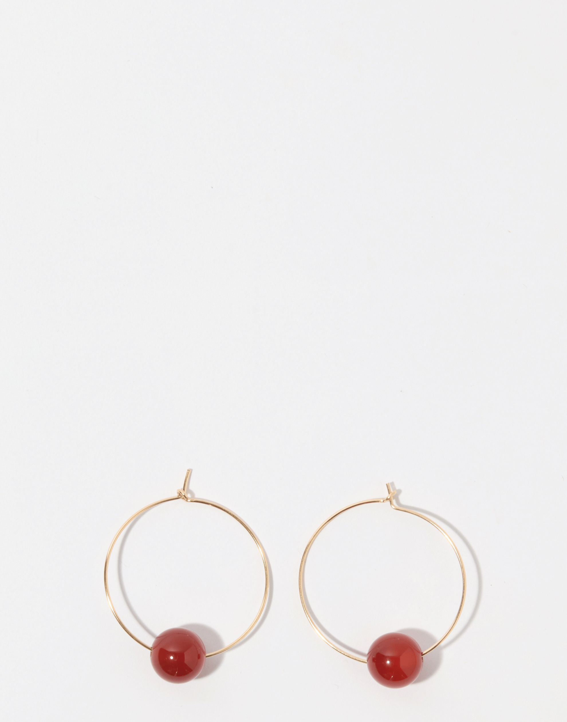 Carnelian & Gold Audrey Earrings