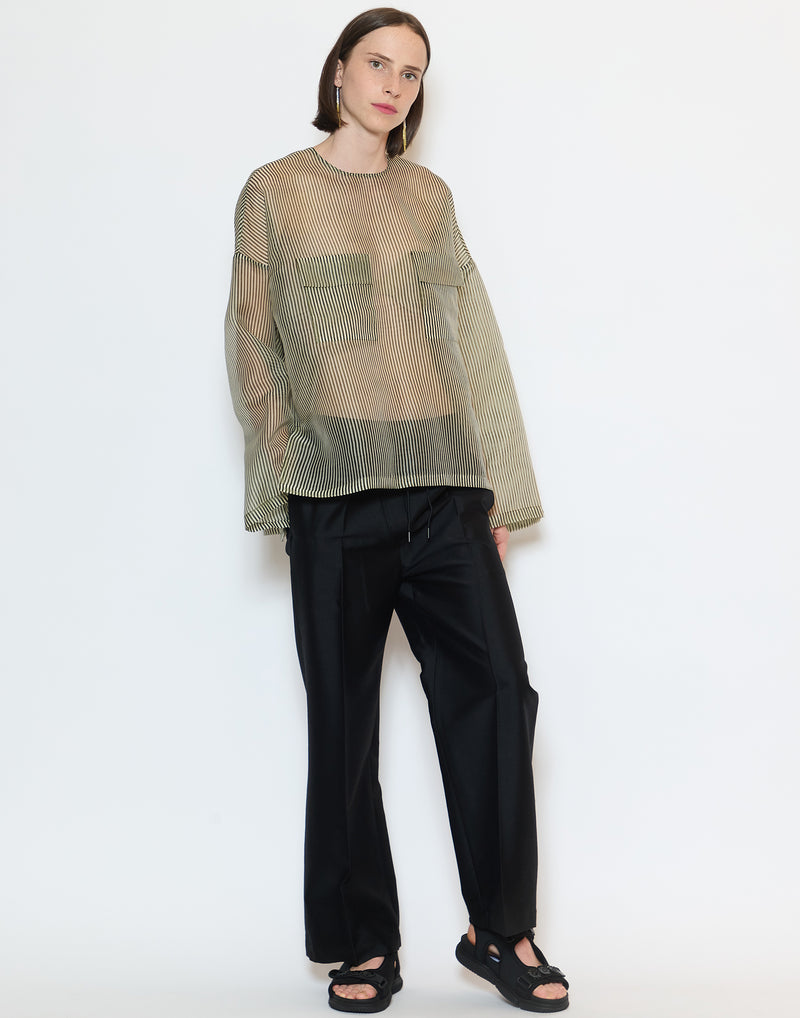 Black Virgin Wool Blend Pheve Pants
