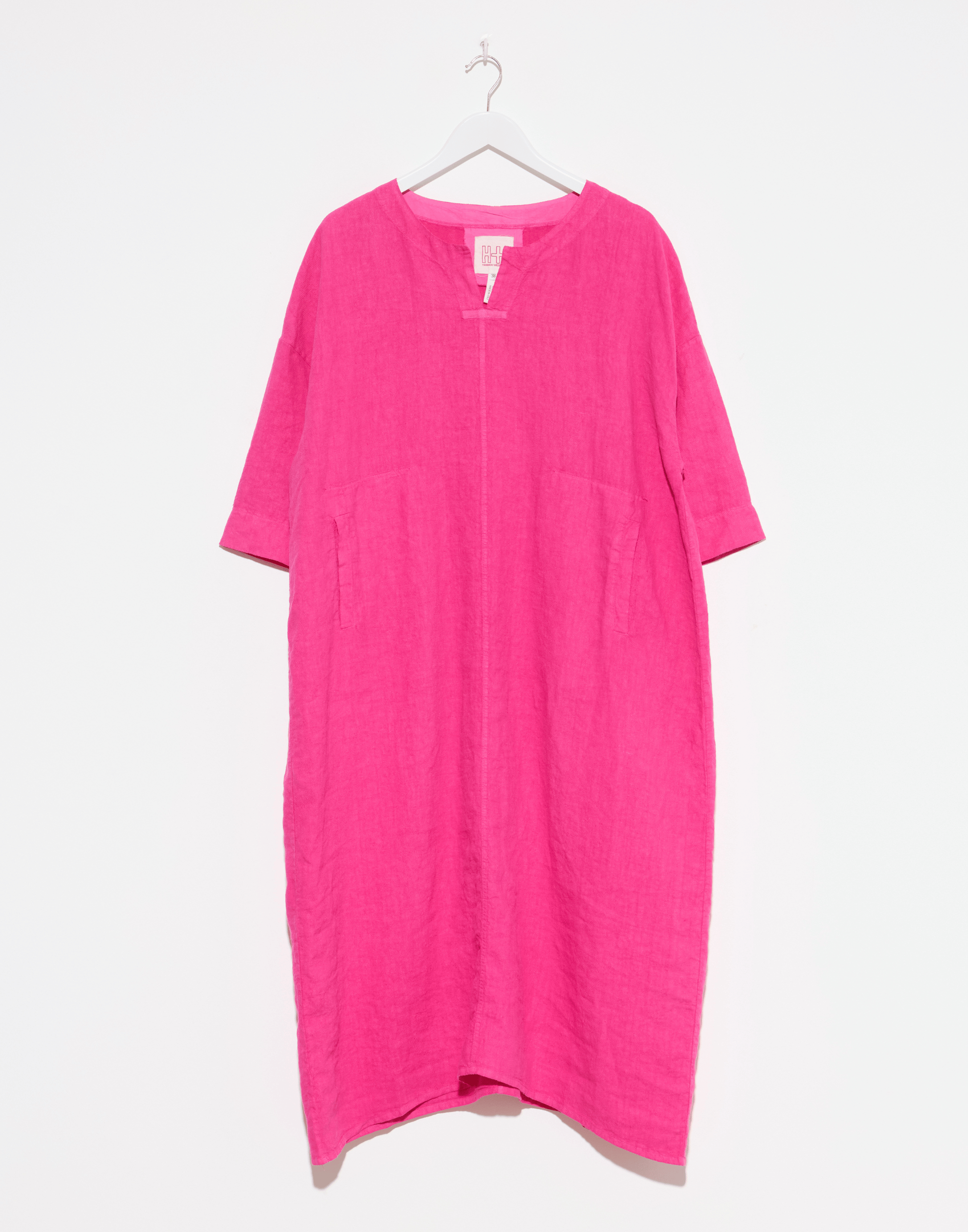 Fuchsia Linen Dora Dress