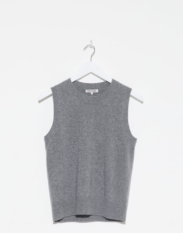 Mid Grey Cashmere Tank Top