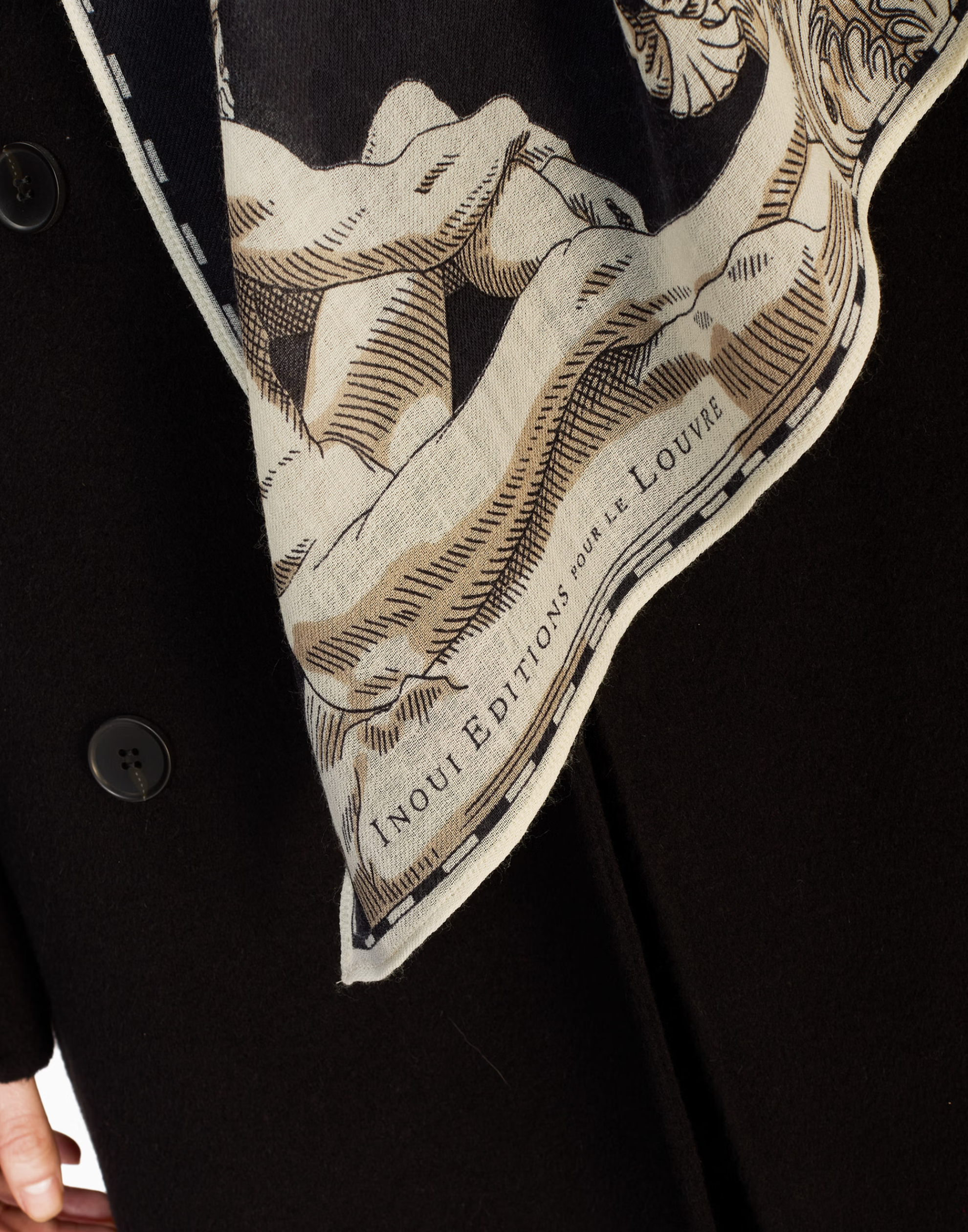 Black Wool Archives Scarf