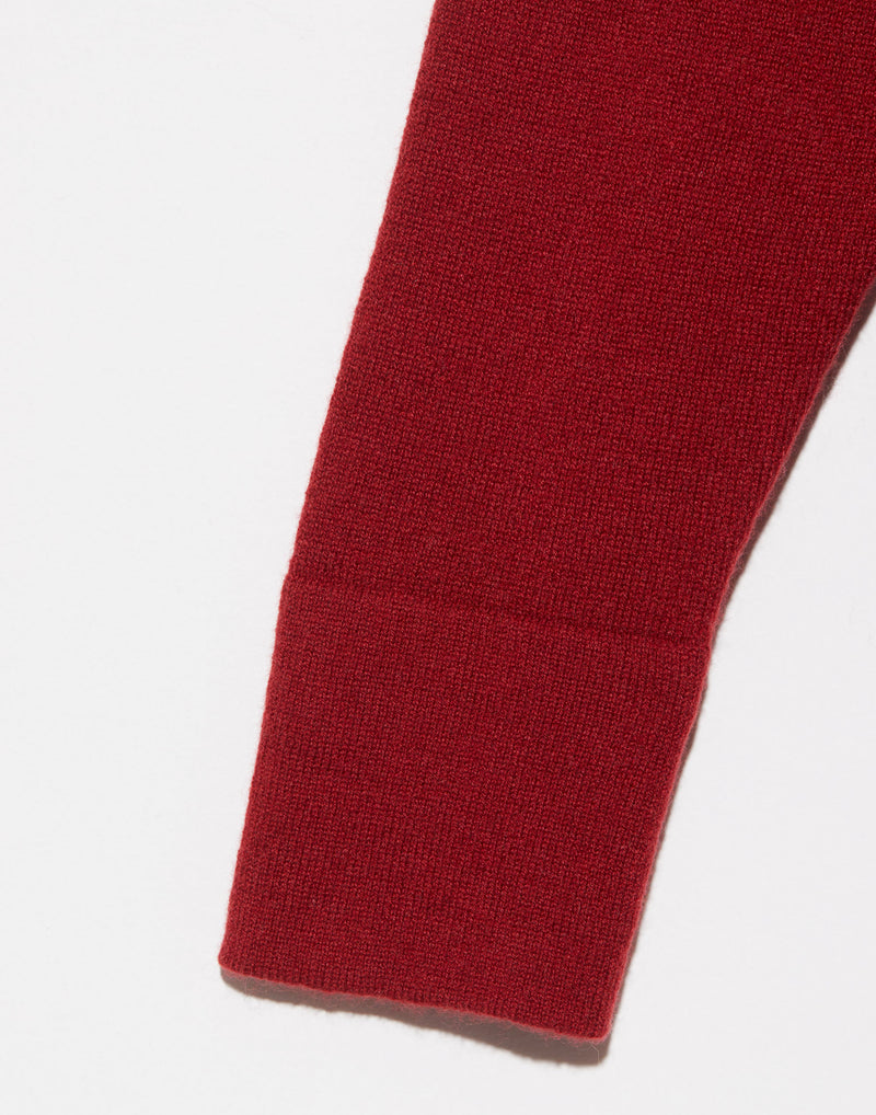Carmine Red Cashmere Xenia Pullover