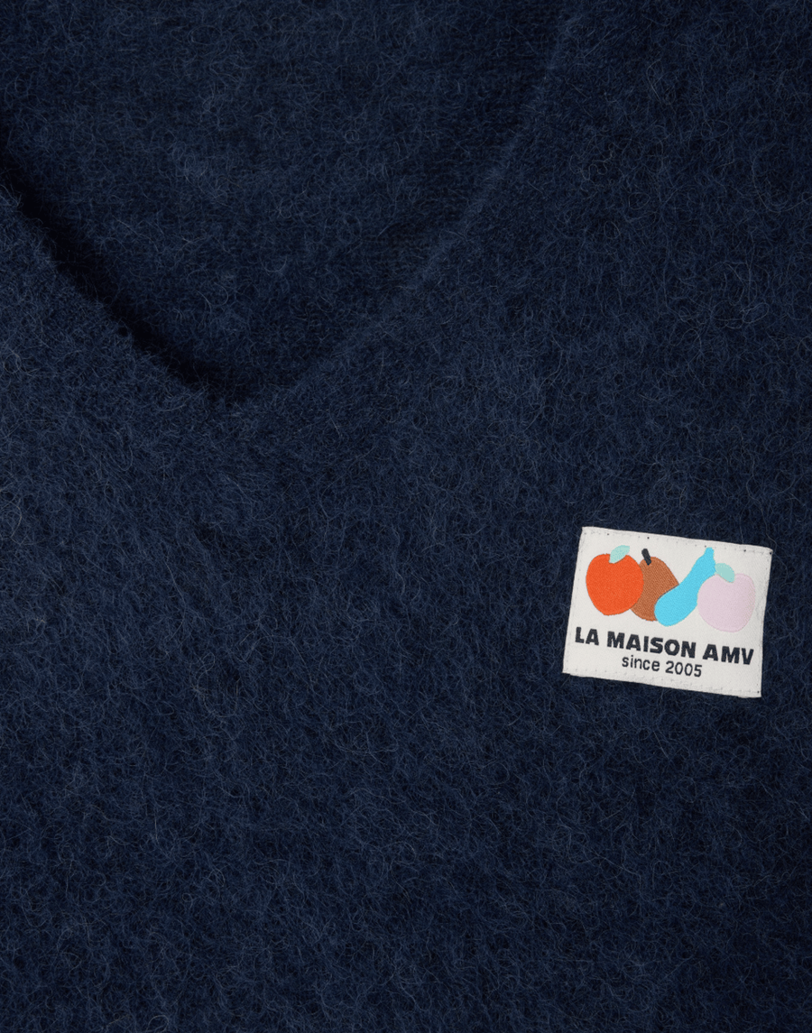 Navy Alpaca Blend Nenybay Pullover