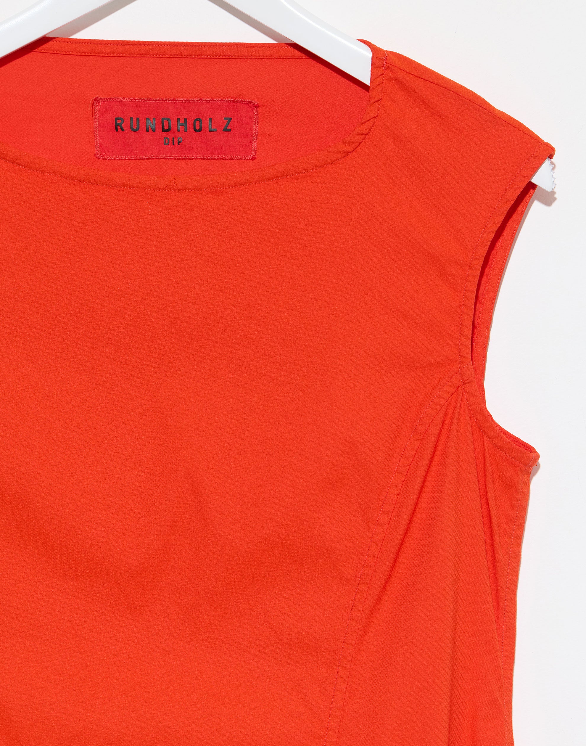 Mandarin Cotton Blend Stretch Dress