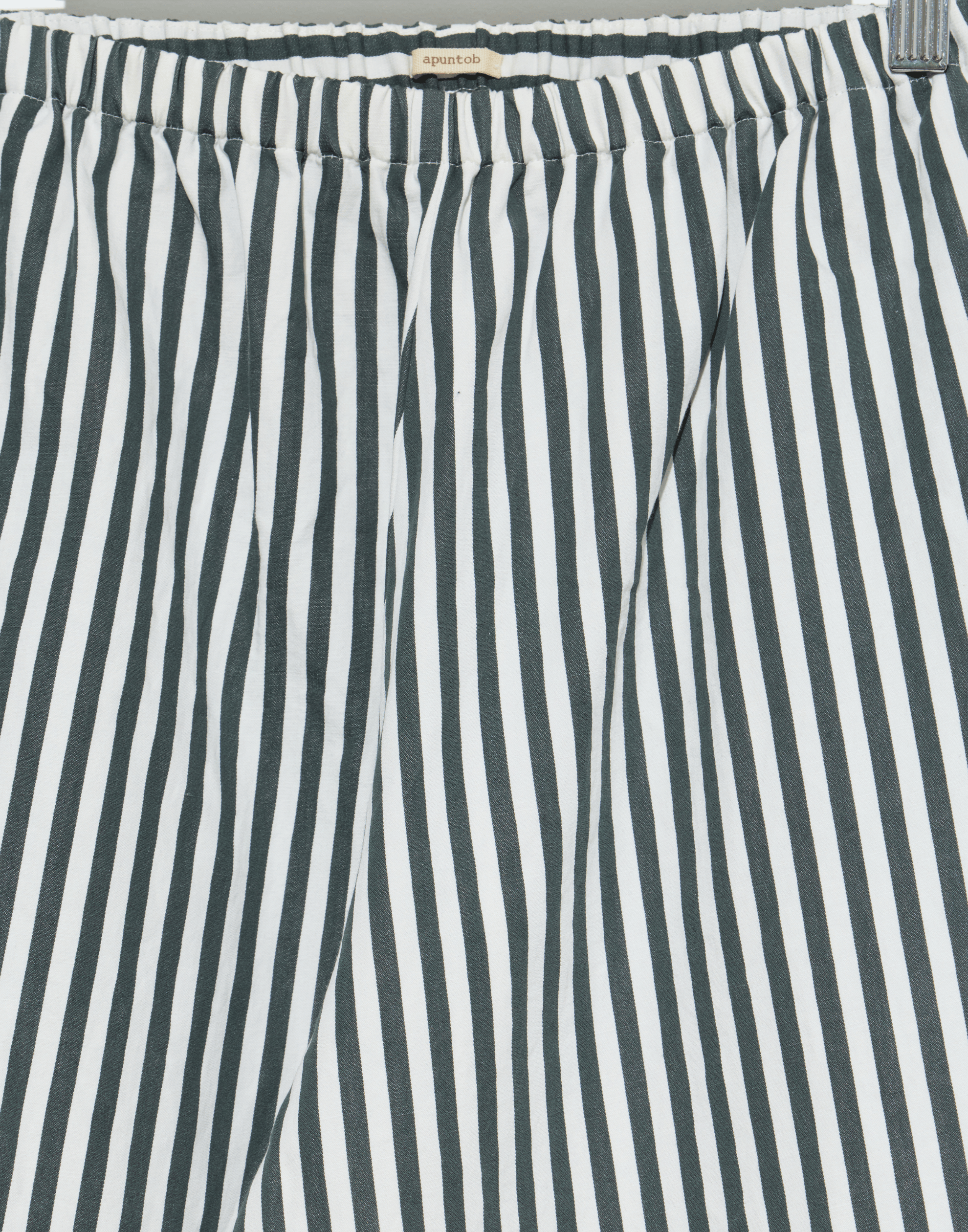 Cement Stripe Cotton & Linen Trousers