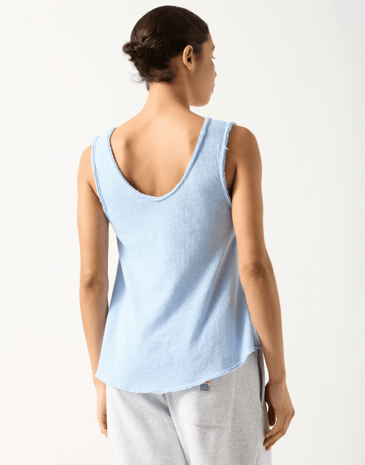 Vintage Splash Blue Cotton Sonoma Tank Top