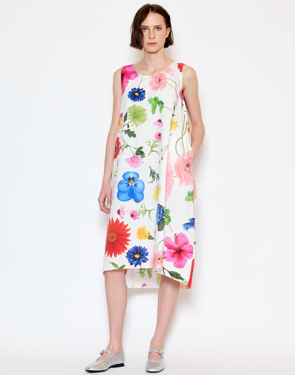 Flower Print Cotton Doris Dress