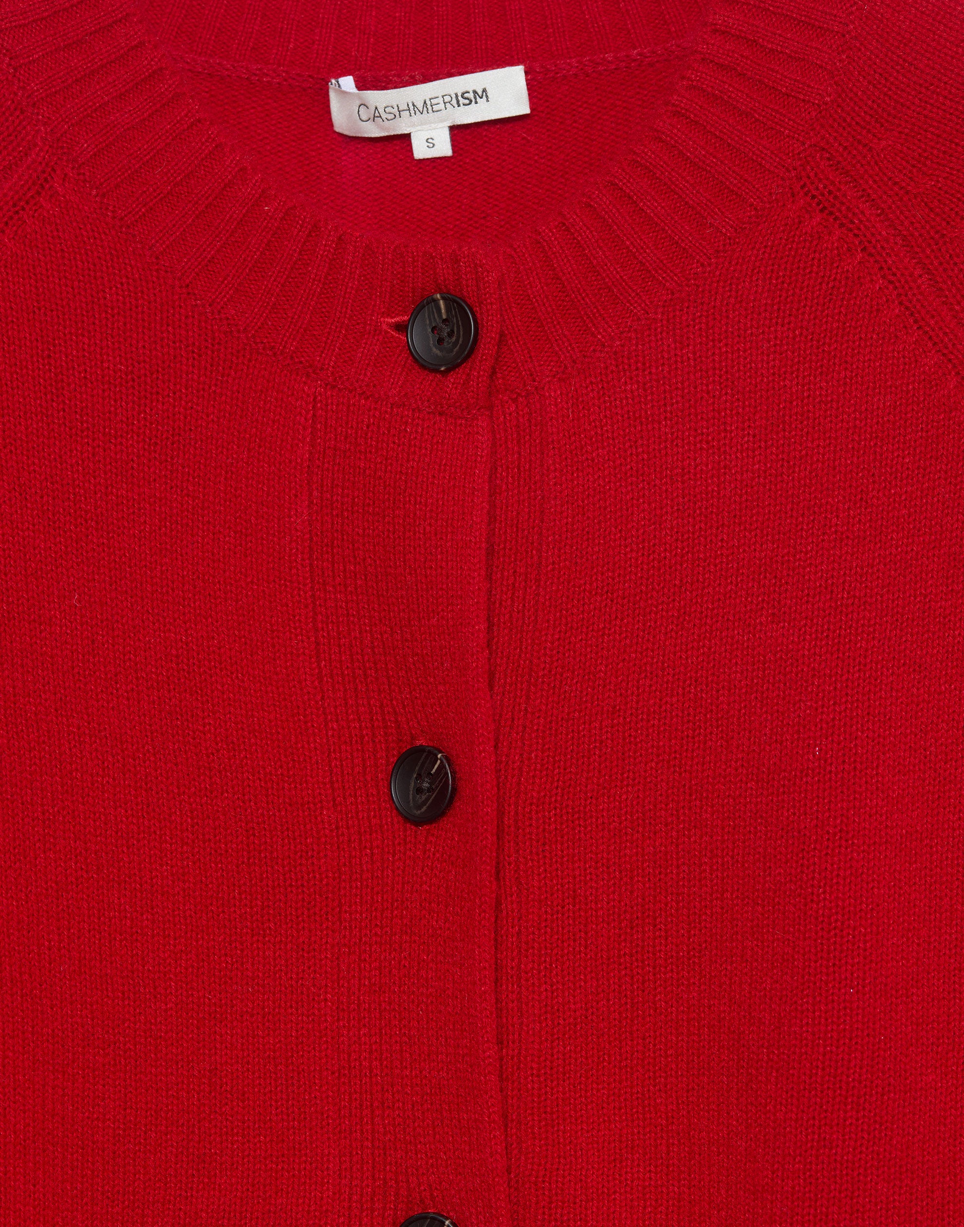 Scarlet Red Cashmere Chunky Deluxe Cardigan