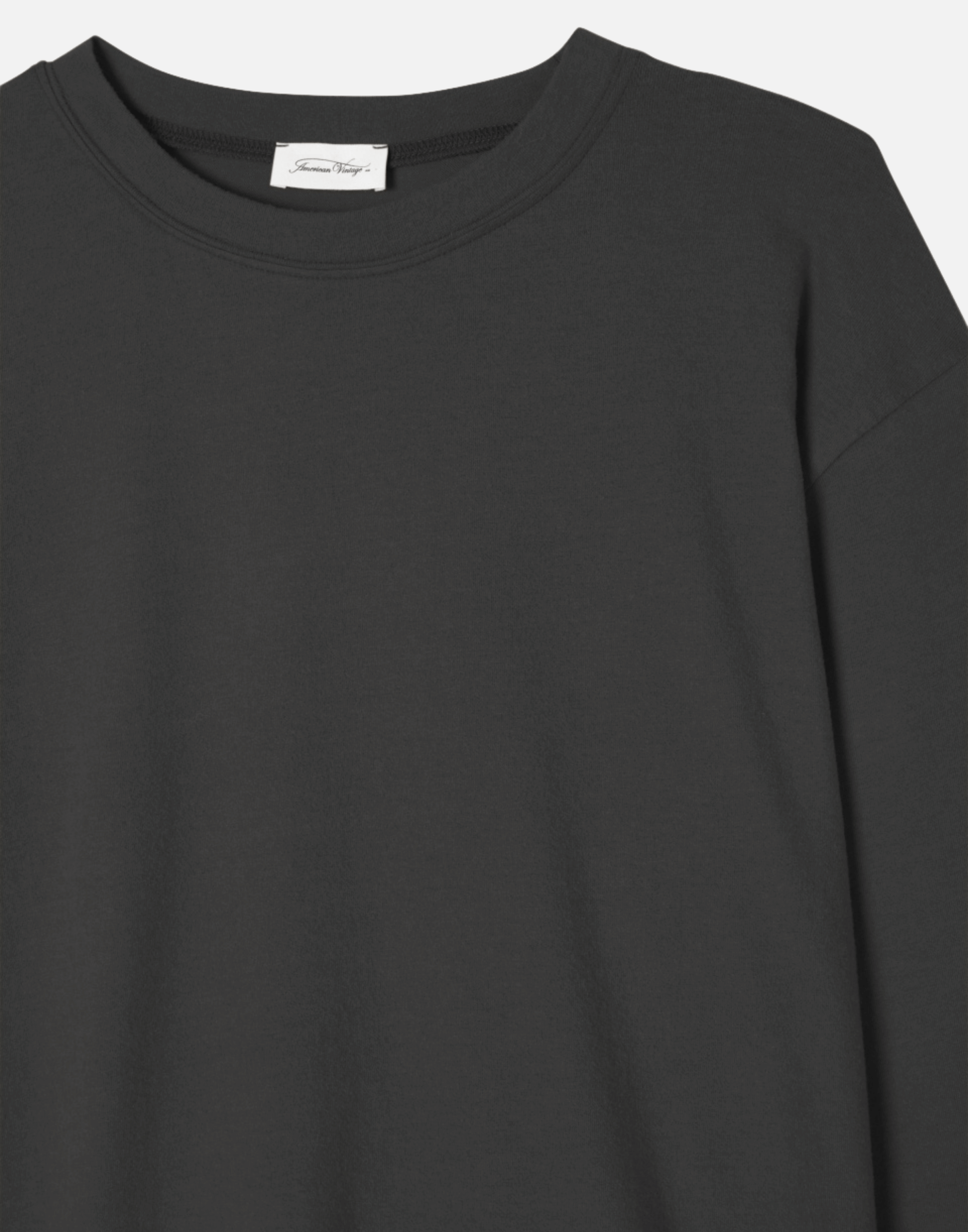 Carbon Cotton Blend Ypawood Long Sleeve T-Shirt