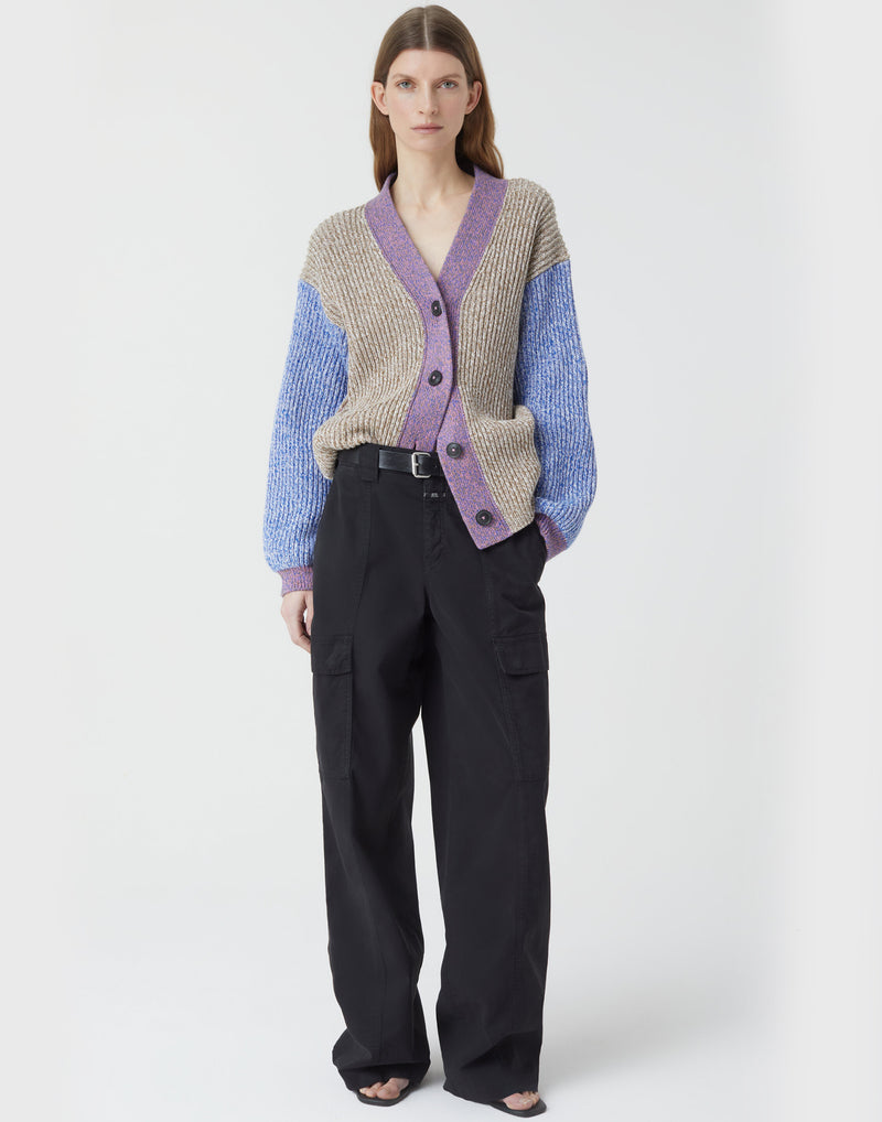 Multicoloured Cotton Chunky Cardigan