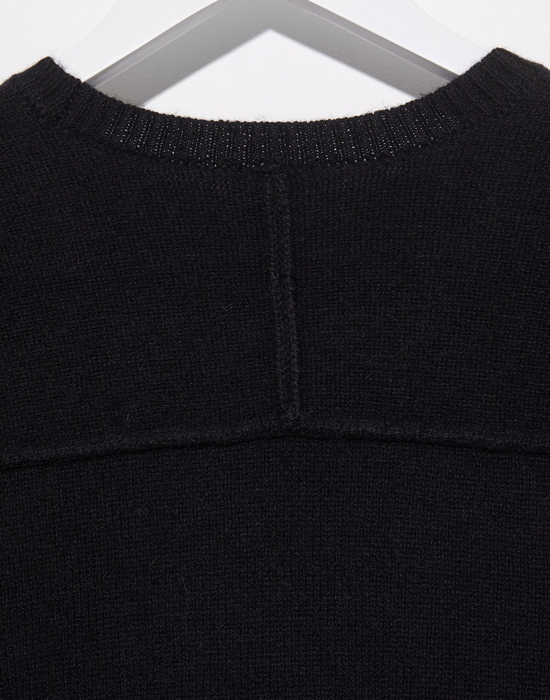 Black Wool & Yak Unisex Pullover
