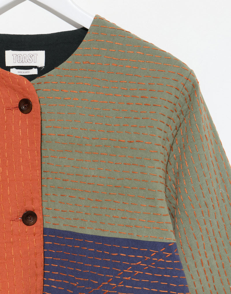 Quilted Patchwork Cotton Jacket