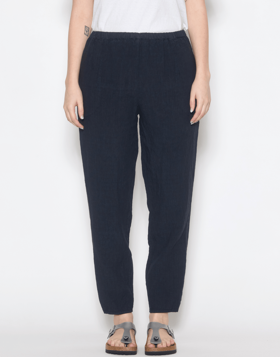 Danish Blue Linen Yilin Simple Pants