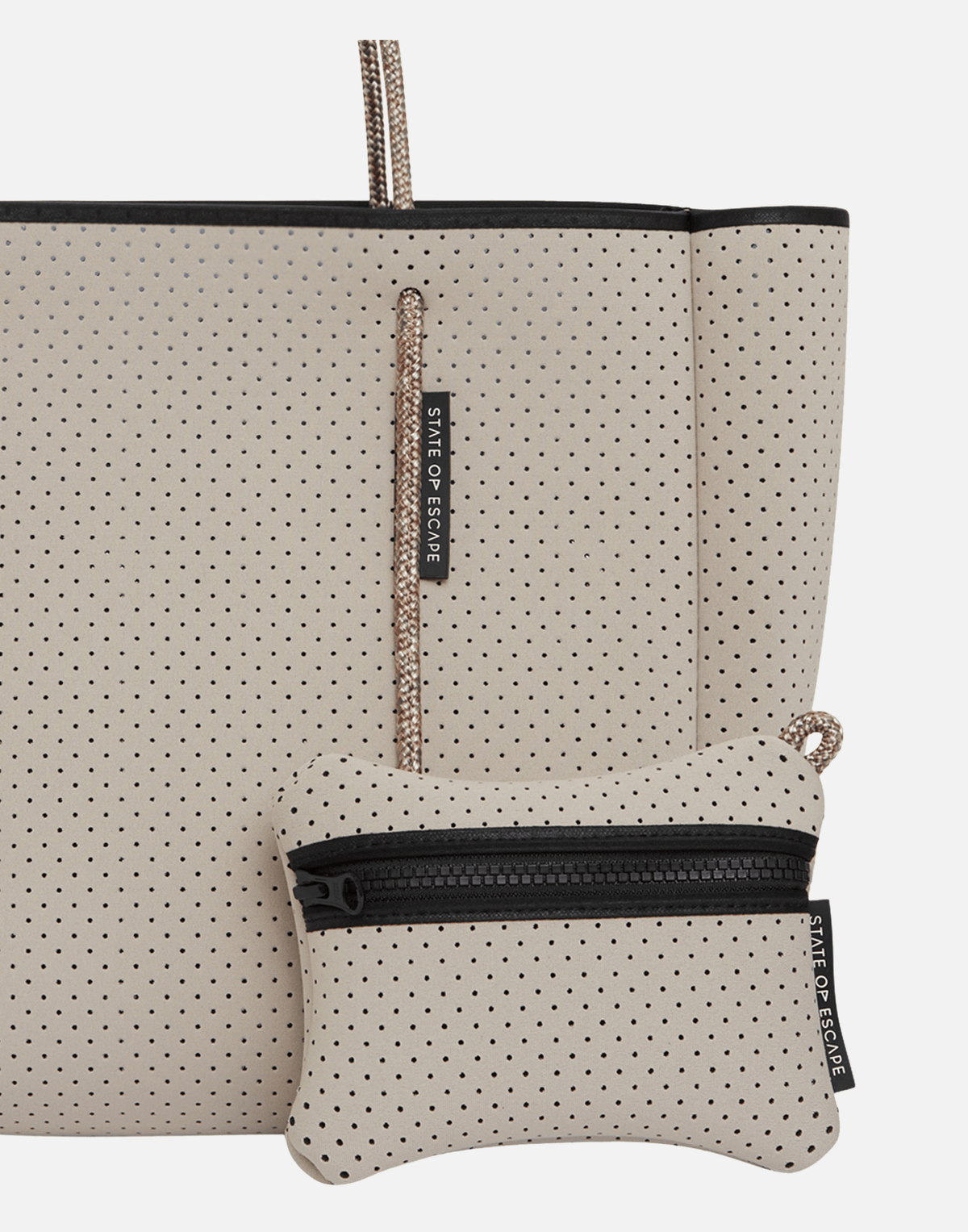 Stone & Washed Lapis Dual Tone Flying Solo Tote
