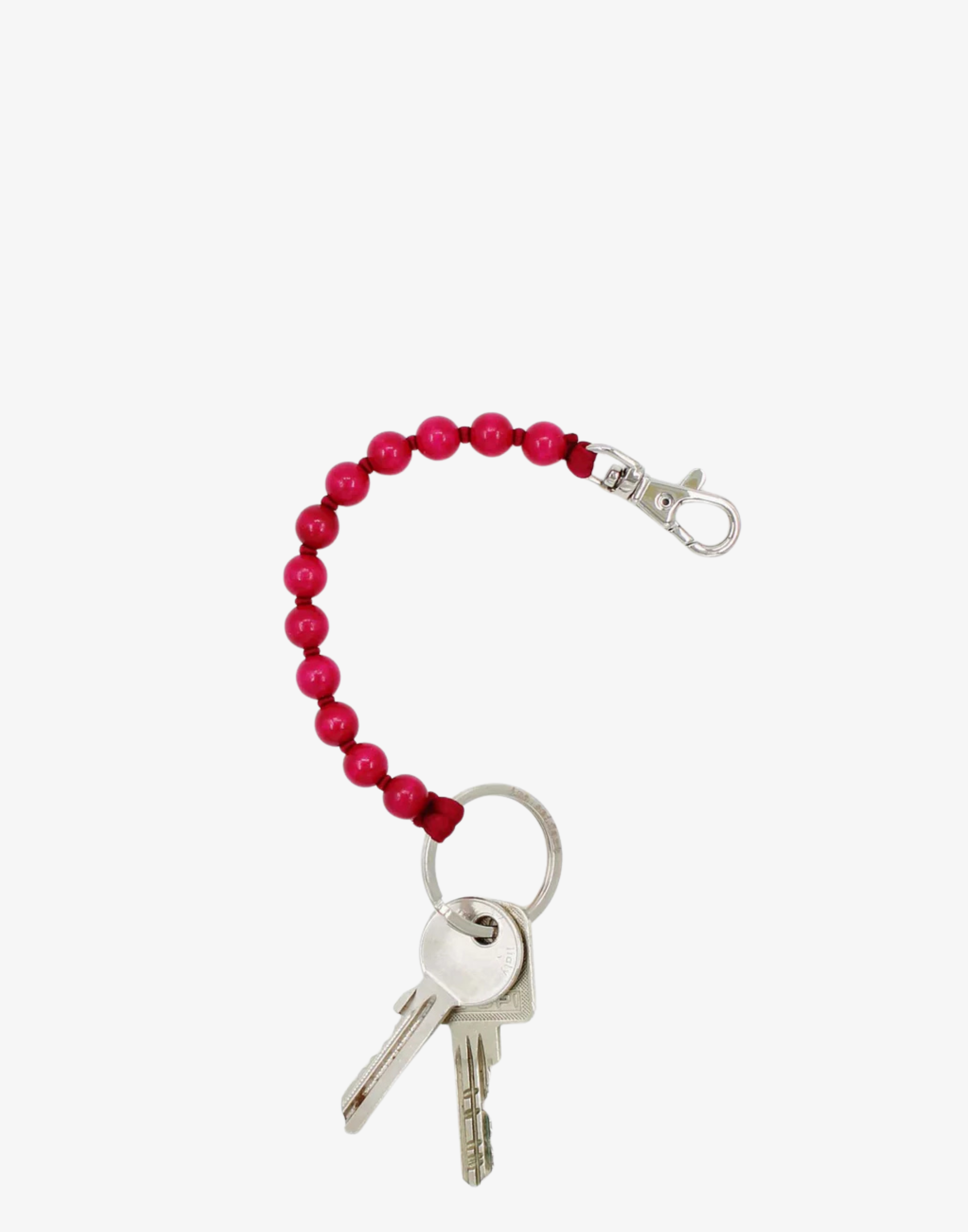 Bordeaux Perlen Short Key Chain
