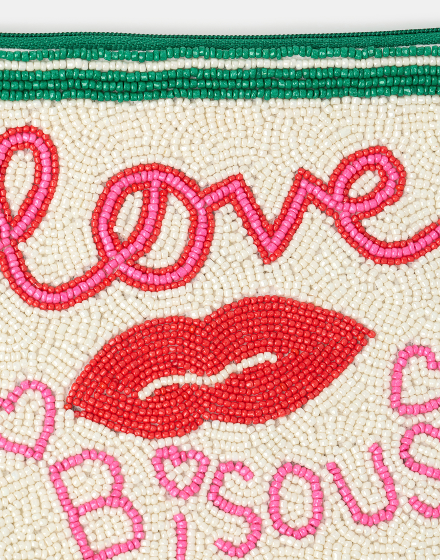 Beaded Love Pouch