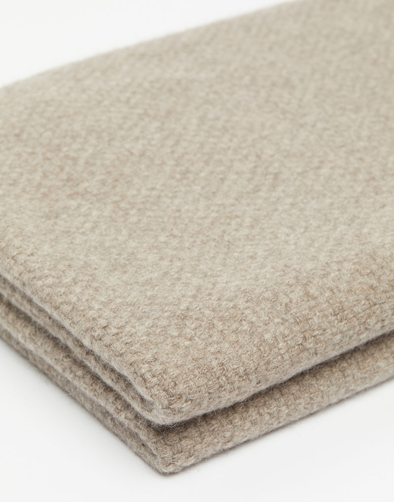 Natural Grey Sutai Solid Blanket