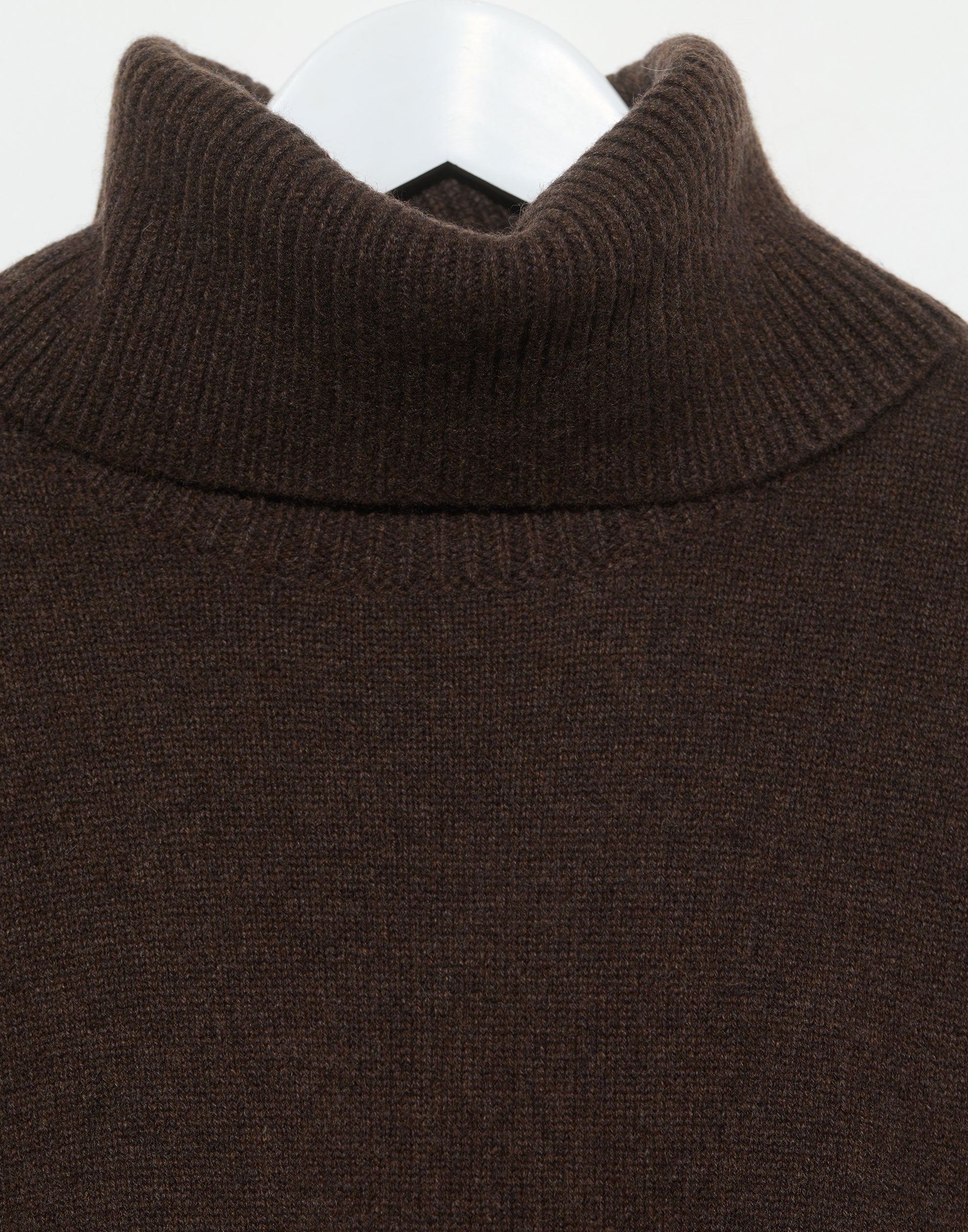 Chocolate Cashmere Chunky Rollneck Pullover