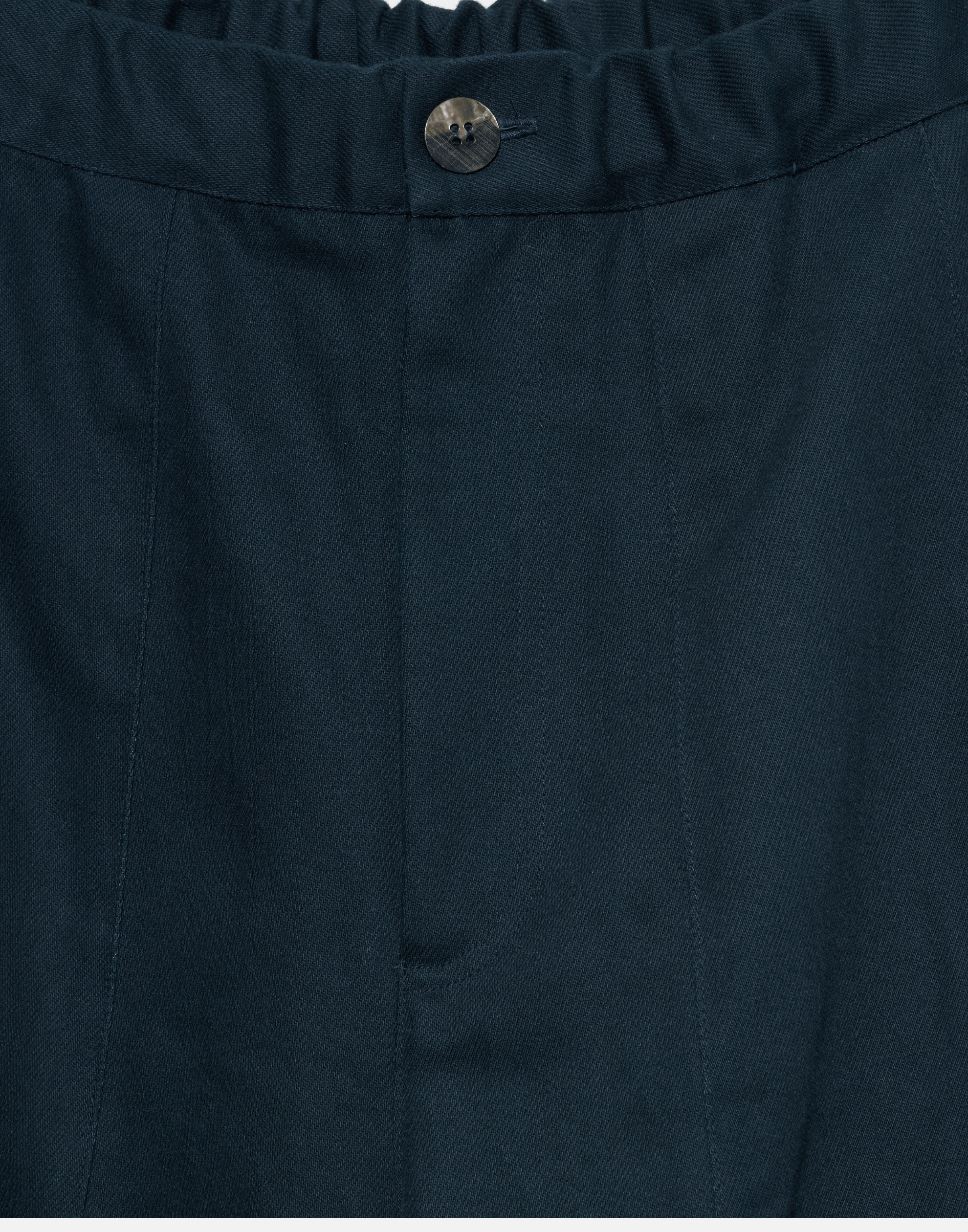 Navy Cotton Twill Stevie Barrel Pants
