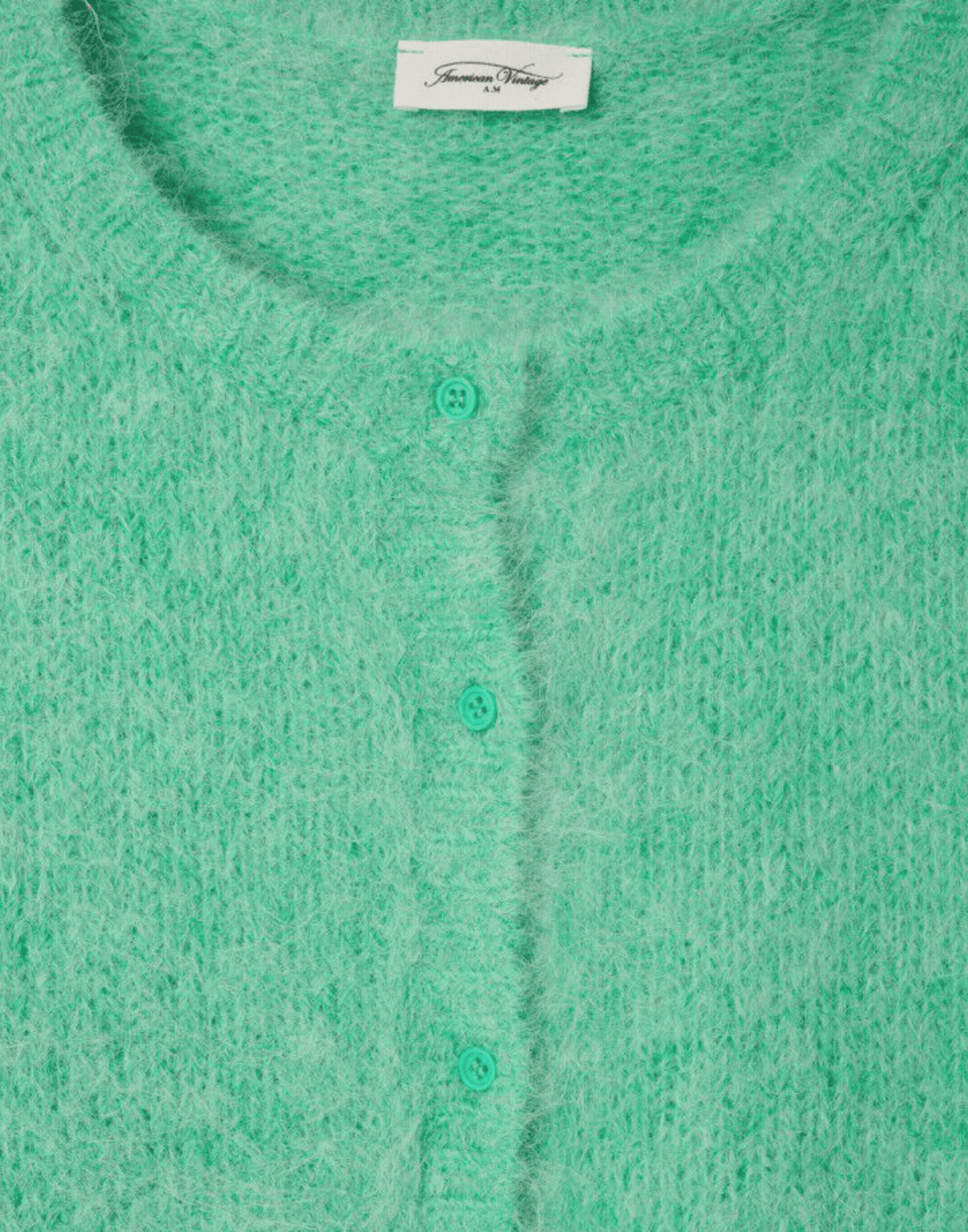 Mint Marl Alpaca Blend Niby Cardigan