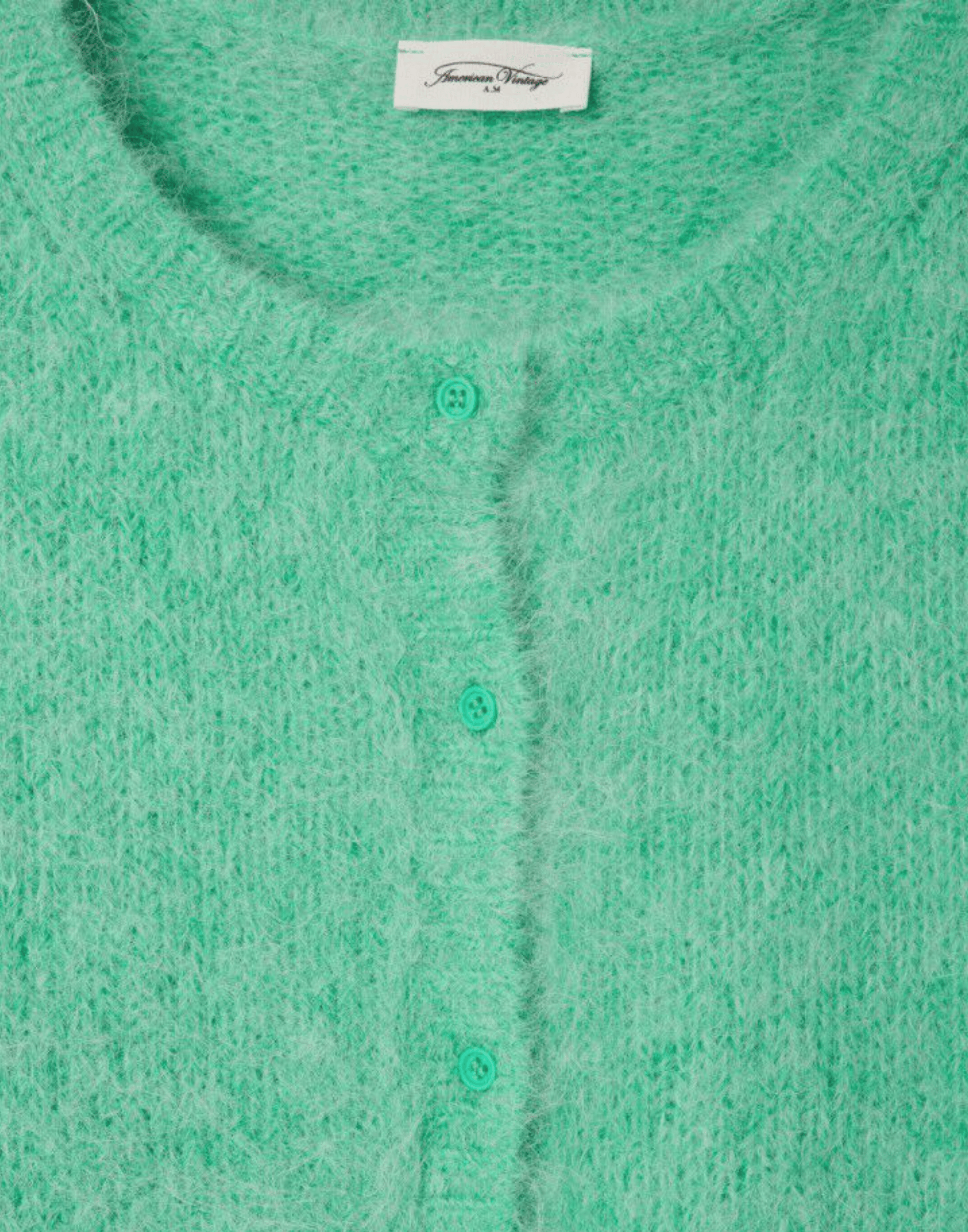 Mint Marl Alpaca Blend Niby Cardigan