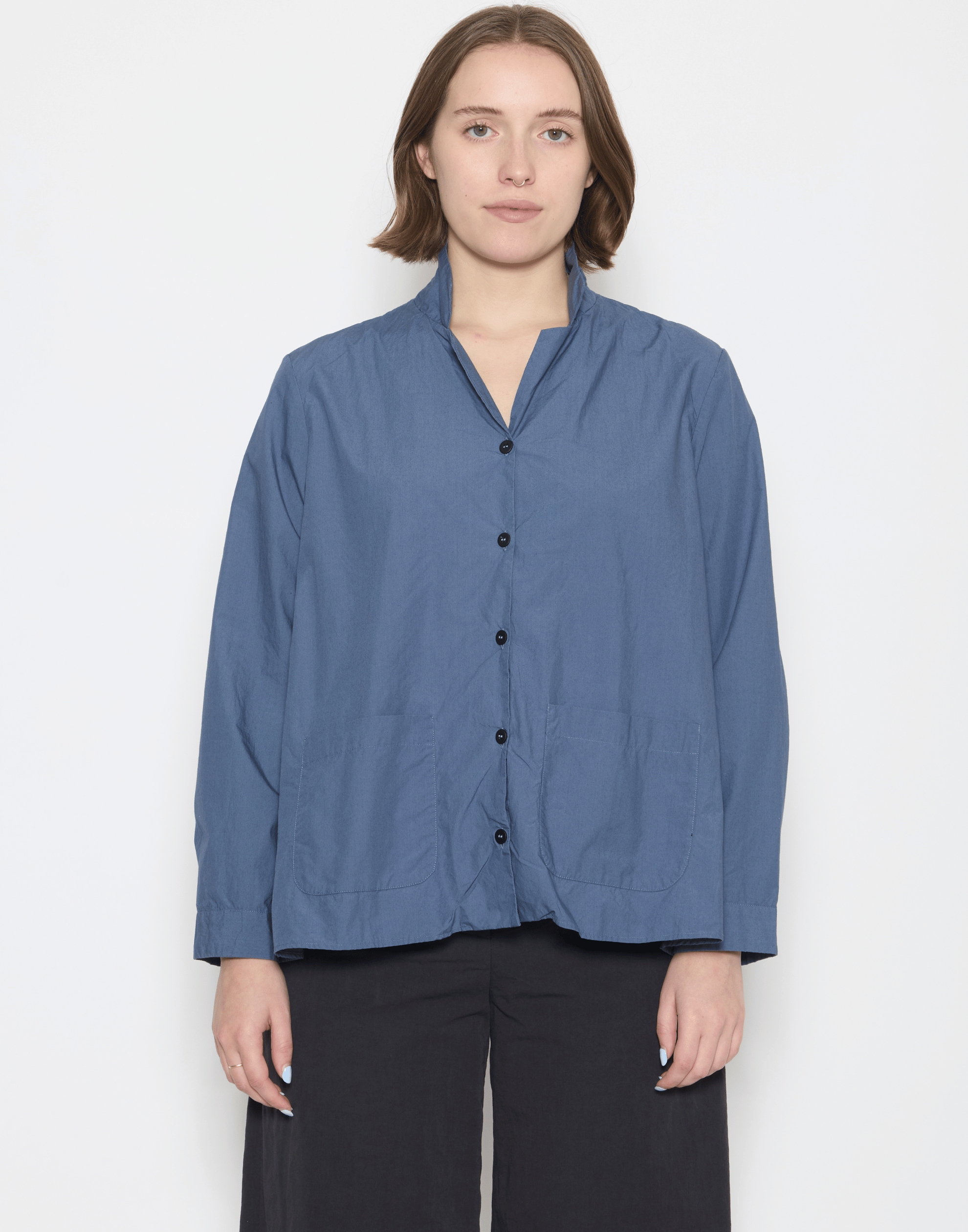 Blue Cotton Jenny Shirt Jacket