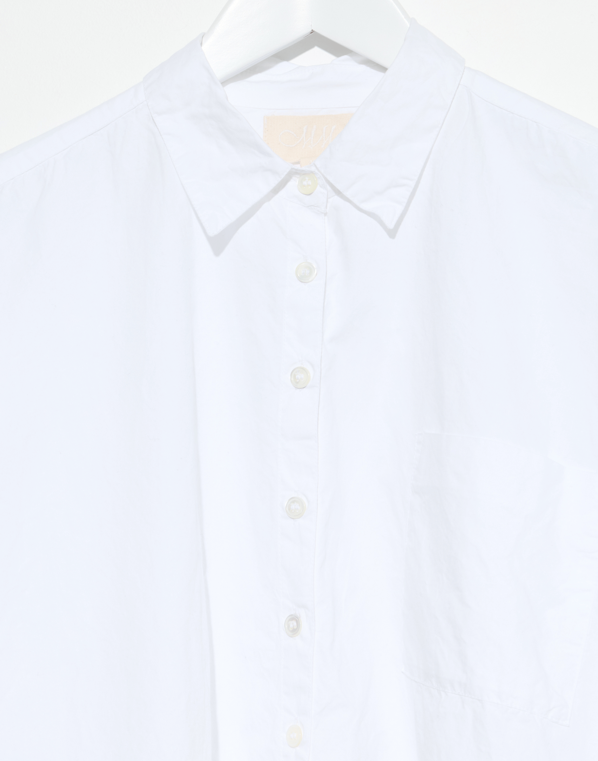 White Cotton Indra Boxy Shirt
