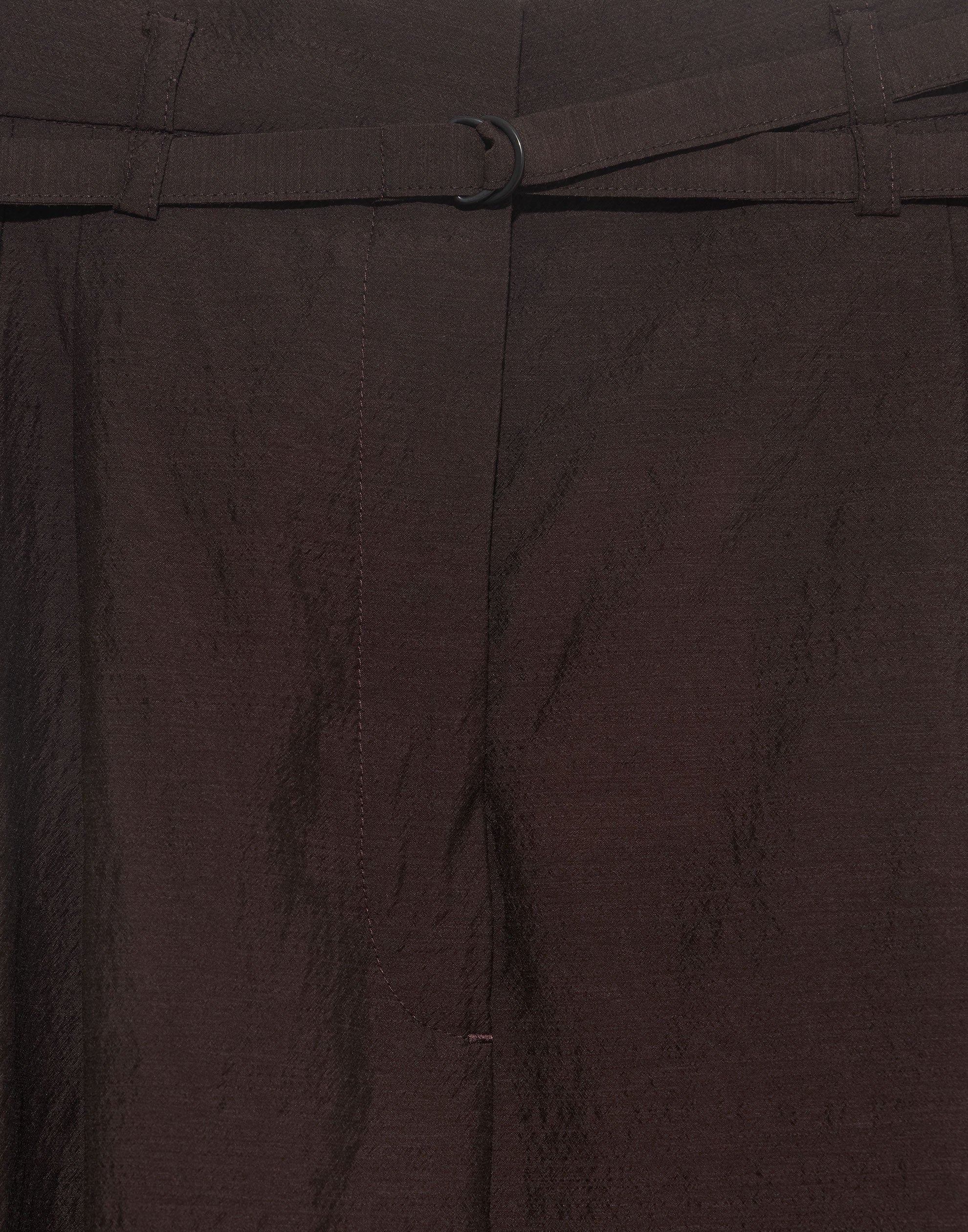 Cherry Wood Wool Blend Pina Pleated Trousers