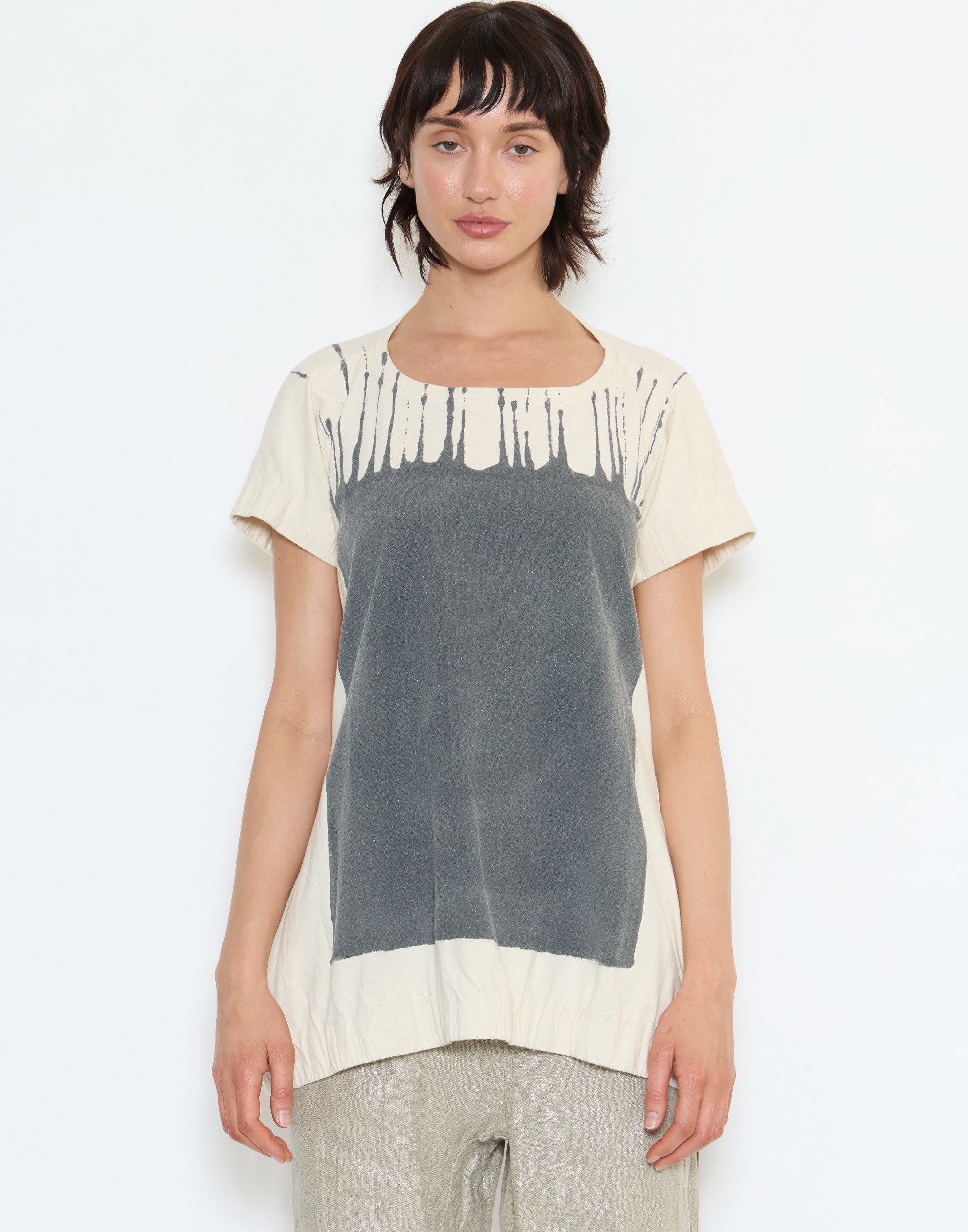 Asteroid Print Cotton T-Shirt