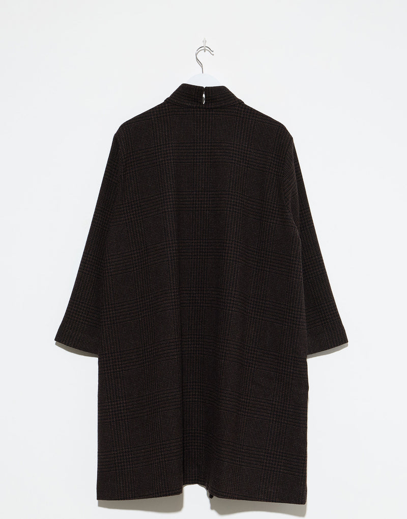 Prince Of Galles Wool Punto Bianco Coat