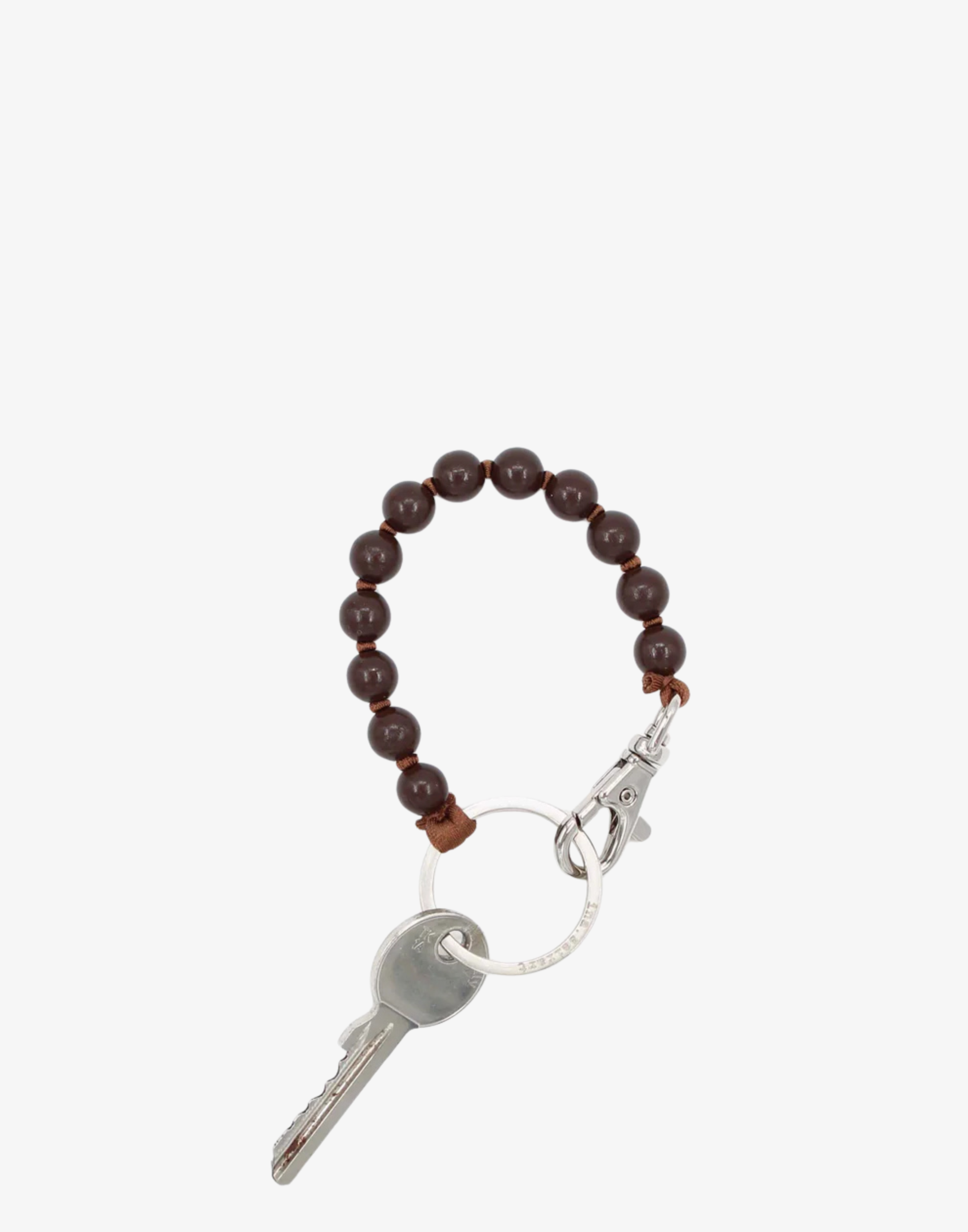 Brown Perlen Short Key Chain
