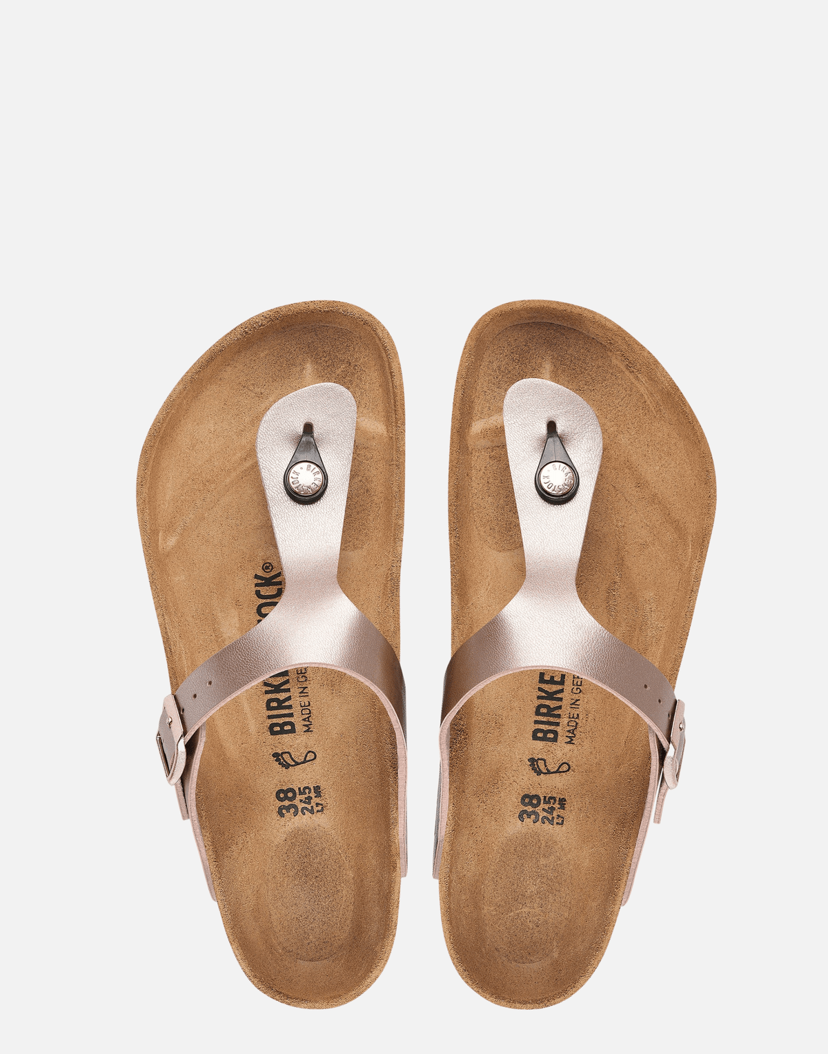 Regular Copper Birko-Flor Gizeh Sandals