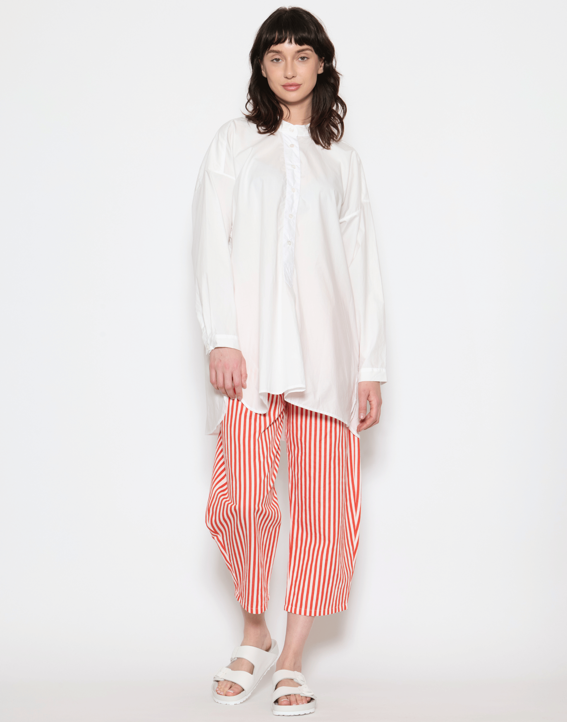 White Cotton Poplin Coal Miner’s Shirt