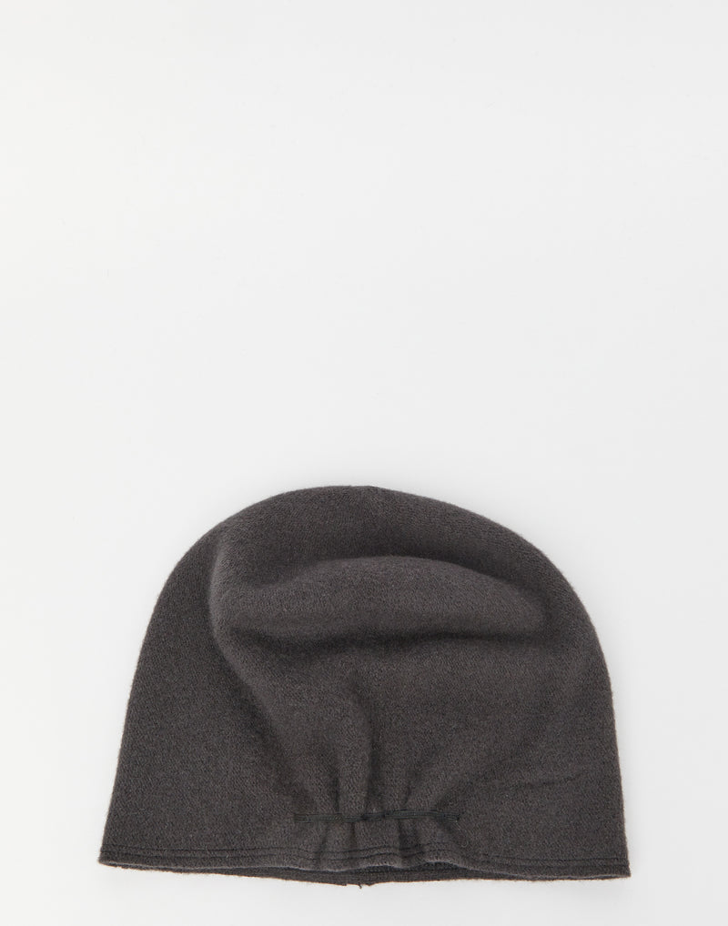Dark Grey Taiga Long E Wool Beanie