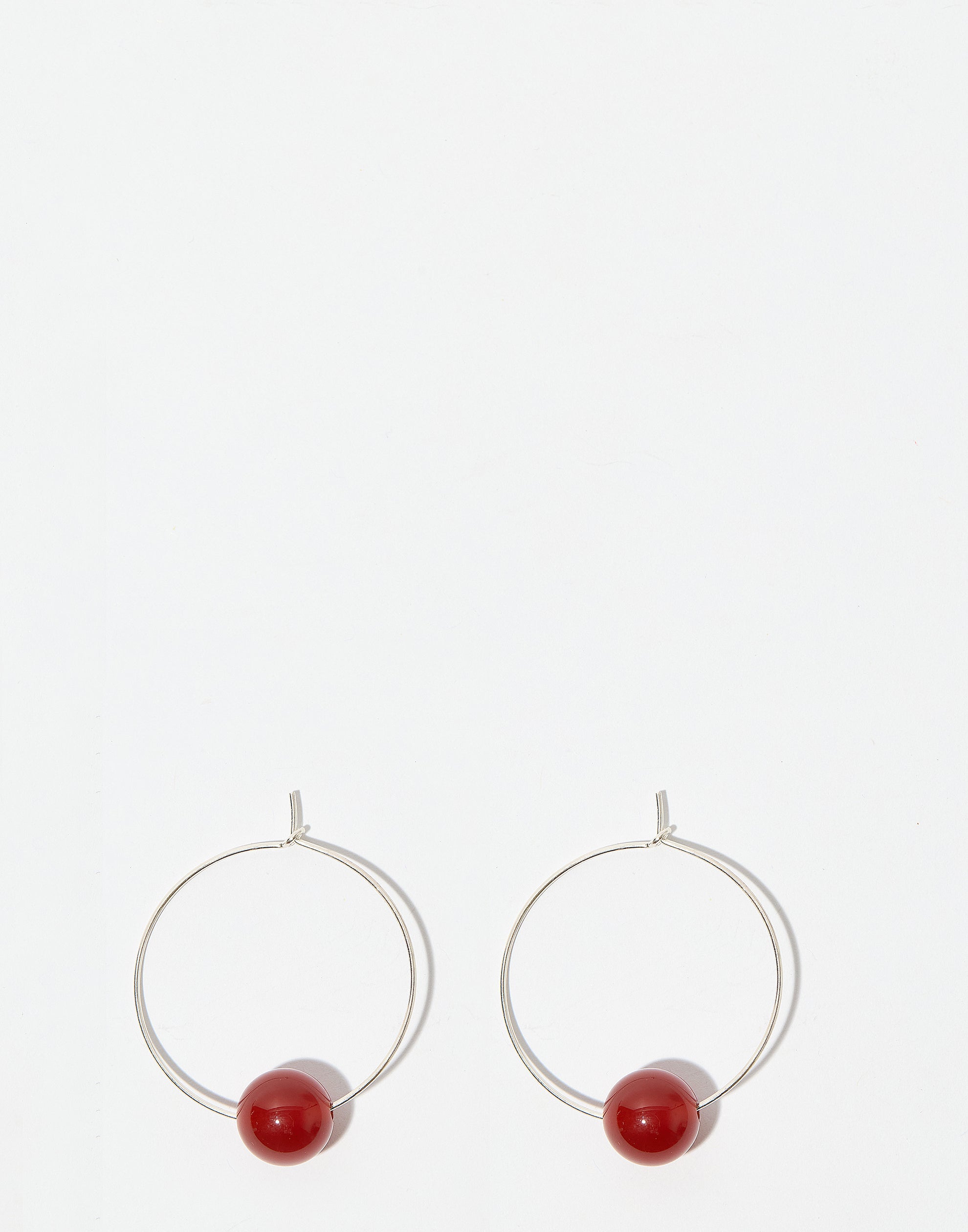 vermeer-studio-carnelian-silver-audrey-hoop-earrings