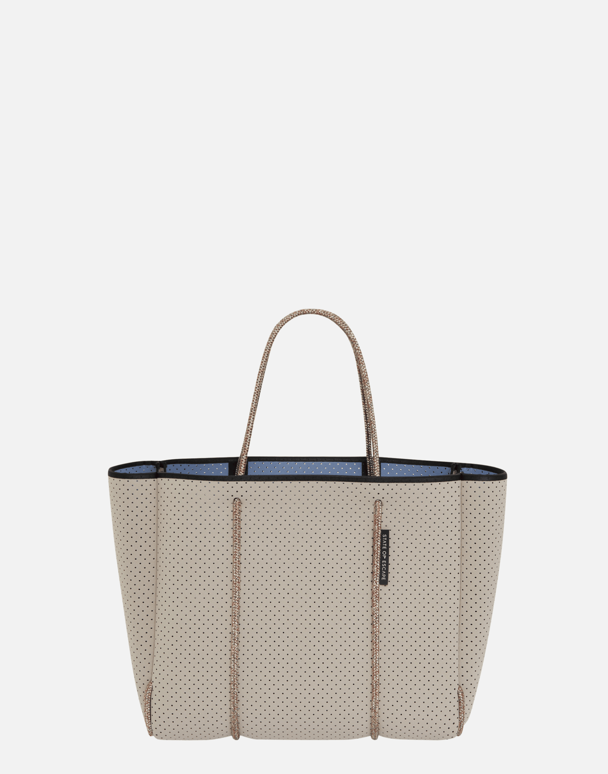 Stone & Washed Lapis Dual Tone Flying Solo Tote