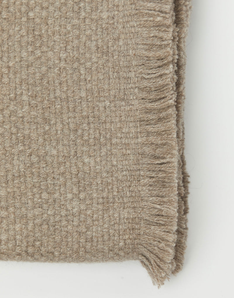 Natural Grey Sutai Solid Blanket