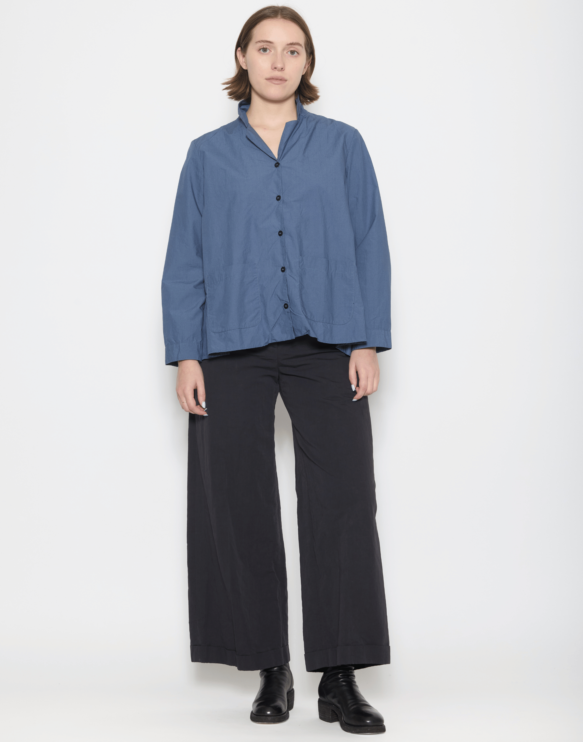Blue Cotton Jenny Shirt Jacket
