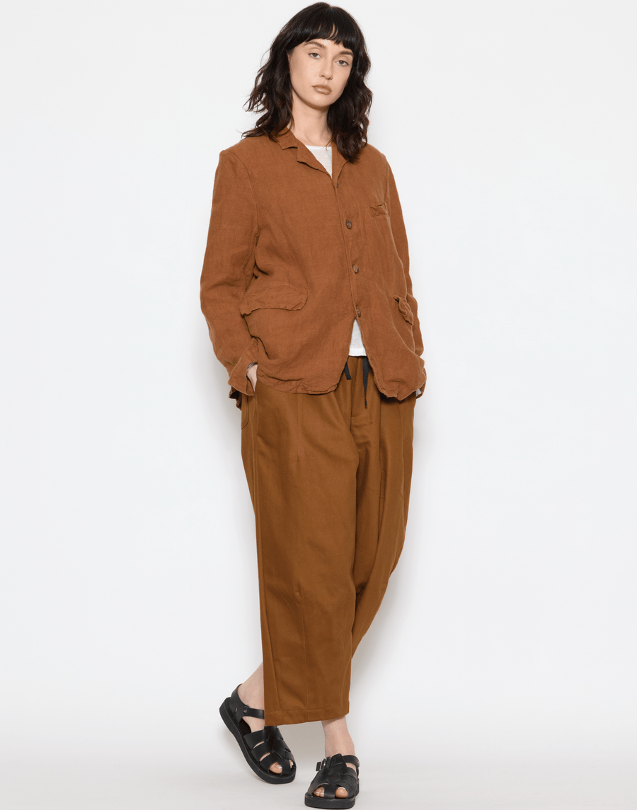 Brick Cotton Twill Stevie Barrel Pants